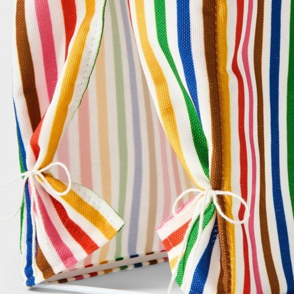 Target Featherly Friends Rainbow Striped Fabric Cabana Tent PRIDE Poolside